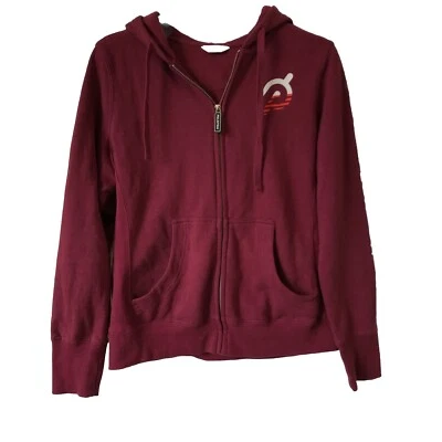 Chaqueta con capucha Peloton para mujer mediana con logotipo magenta cremallera completa Foto 1 de 4