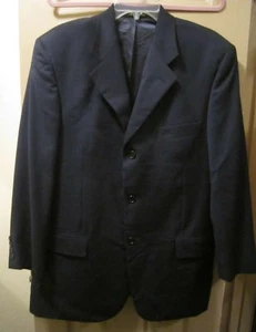 SZ 40R PAVONE MENS BLUE ZIGNONE WOOL SUIT JACKET SPORT COAT BLAZER, ITALY, EUC - Picture 1 of 8