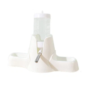 Rabbit Hamster Pet Drinking Bowl Bottle Feeder Guinea Pig Water Fountain - Picture 1 of 10