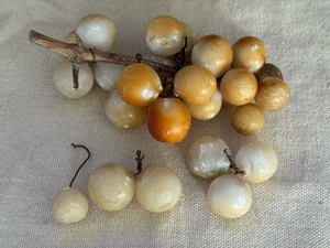 Vintage Large Italian Alabaster Marble Grape Cluster - Picture 1 of 6