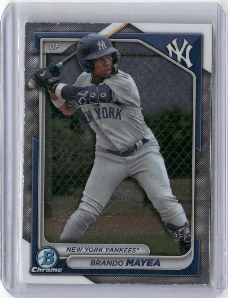 2024 BOWMAN CHROME PROSPECTS BRANDO MAYEA NEW YORK YANKEES #BCP-84 - Image 1 of 2