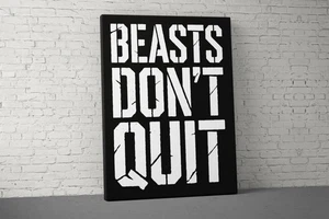 Arte en lienzo motivacional de fitness - regalo de decoración de pared de gimnasio - Imagen 1 de 5