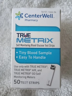 150 tiras reactivas de glucosa en sangre True Metrix/Centerwell (nuevas, selladas) caducan 31/01/26 Foto 1 de 4