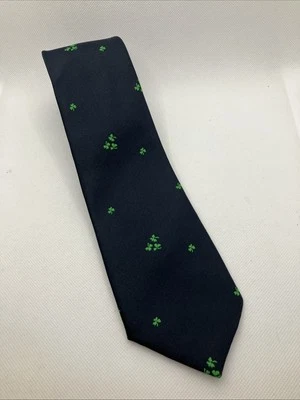 Hortex Shamrock In Blue Field Tie, Made In Ireland - Image 1 of 3