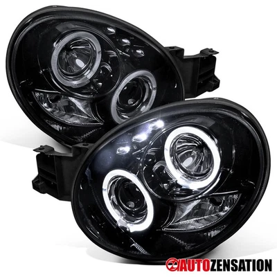 Fit 2002-2003 Subaru Impreza WRX Black Smoke LED Halo Projector Headlights Lamps Foto 1 de 4