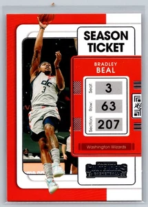 Bradley Beal 2021-22 Panini Contenders Season Ticket #71 Washington Wizards - Picture 1 of 2