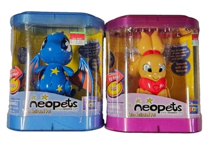 Vintage Neopets Voice Activated Pet Starry Shoyru Blue Dragon AND Squirrel *RARE - Picture 1 of 2