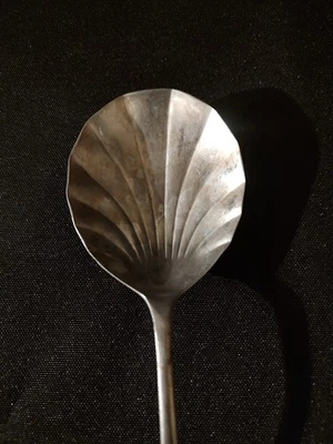 Soup Spoon - Shell design - Nickel Silver Serving Spoon From Early 1900's - Image 1 of 4
