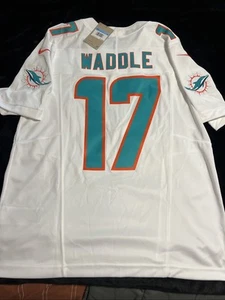 Medium Jaylen Waddle #17 Vapor FUSE Jersey White Miami Dolphins NWT Authentic - Picture 1 of 5