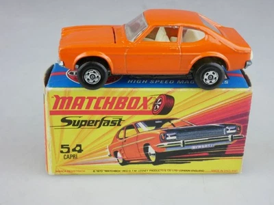 54-B Ford Capri arancione - 52322 Matchbox Superfast Lesney - Immagine 1 di 4