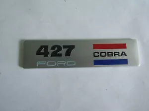 COBRA MUSTANG GALAXIE SHELBY 427 EQUIPPED SNAKE LOGO VINTAGE PLAQUE EMBLEM BADGE - Picture 1 of 2