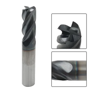 FRESA DE EXTREMO DE CARBURO HÉLICE VARIABLE 1/2" 4 FLAUTAS - RADIO .030 - TiALN - Imagen 1 de 23