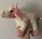 Webkinz Strawberry Cow Pink And White Cuddly Cow CODE NOT ATTACHED