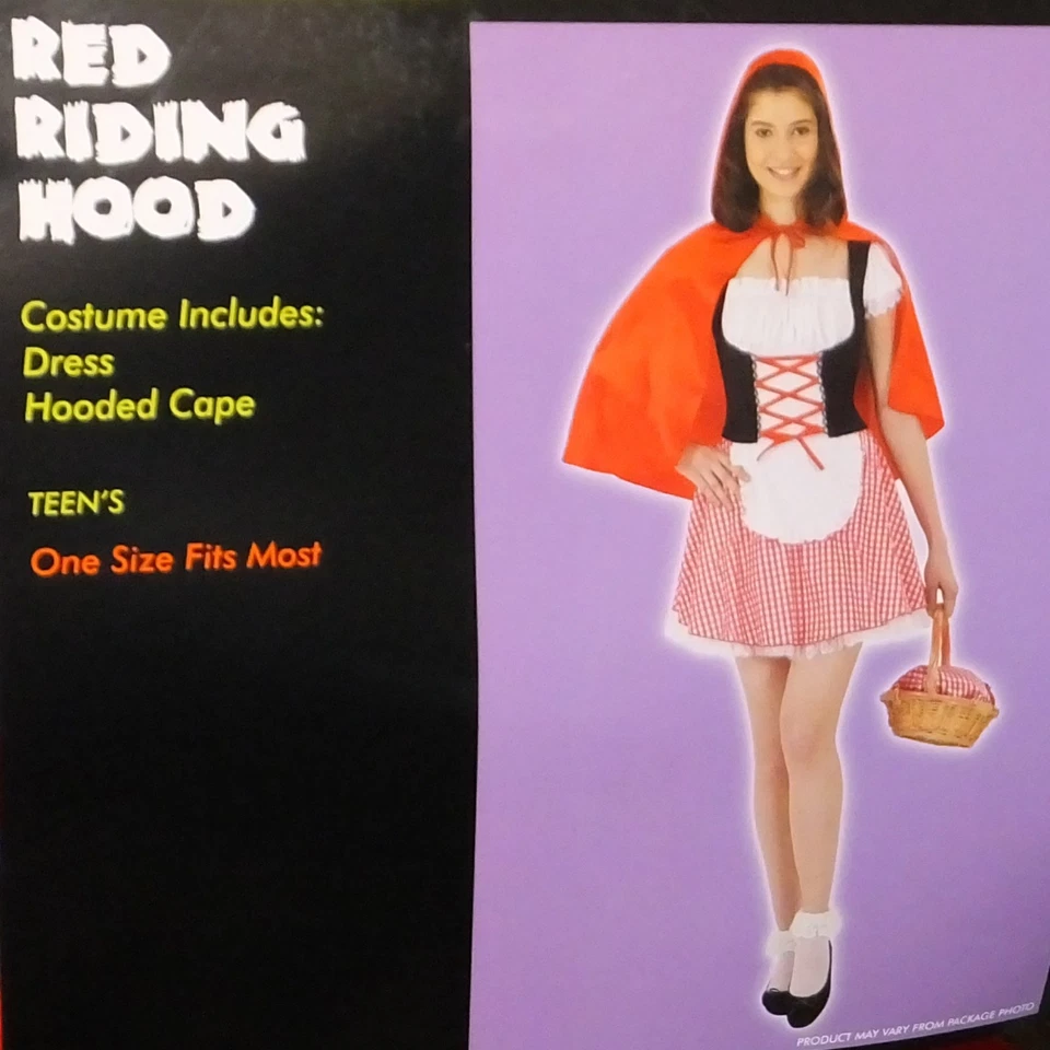 04 Disfraz Caperucita Roja Talla Niñas Adolescentes Nuevo Halloween Se Adapta a la mayoría de los Adolescentes Pequeños  Foto 1 de 1