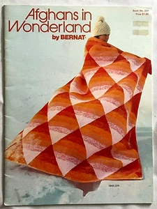 Afghans in Wonderland Crochet Knitting Patterns Book Fisherman Granny - Picture 1 of 11