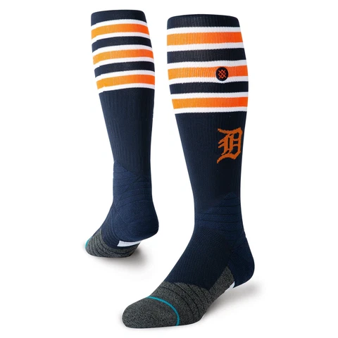 Stance MLB Detroit Tigers Stripe Orange OTC Socks Cover