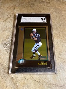 1998 Bowman Chrome Football Peyton Manning #1 SGC-9 MINT