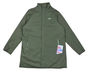 Helly Hansen Urban Pro Insulated Rain Coat Utility Green Mens Size 2XL NWT $240 - Picture 1 of 9