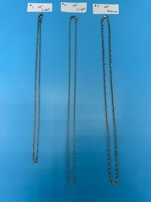 James Avery Sterling Silver .925 Rope Chain Necklace - Image 1 of 4
