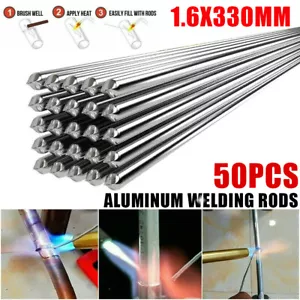 50X Alu Niedertemperatur Schweißen Stäbe Schweißstäbe 1.6X330mm Aluminium Teile - Bild 1 von 10