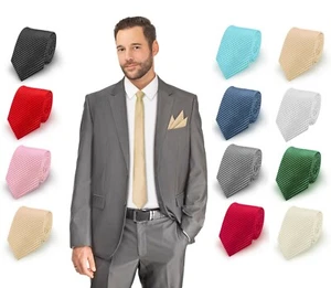 Corbata Rayas Tie Slips Binder Busniess Corbata 7 cm Hombre Boda - Imagen 1 de 23