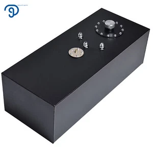 15 Gallon Black Universal Aluminum Racing/Drift Fuel Cell Tank + Level Sender - Picture 1 of 10