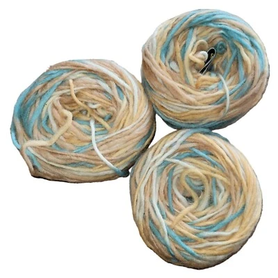 Caron Felt-It 100% Wool Adobe Multi-Color Yarn Lot of 3 5.5oz or 279 yards - Image 1 of 4