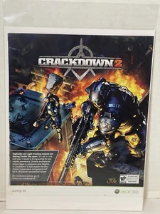 Crackdown 2 videogame print ad wall art Xbox 360 Ephemera - Picture 1 of 4