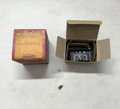 NOS Mopar 1949 Dodge Coronet Oil Pressure Gauge & Tube Nut Assembly 49 - Image 1 of 4