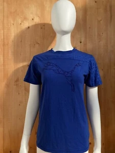 PUMA DRY CELL Graphic Print Kids YOUTH Unisex T-Shirt Tee Shirt L Large Lrg Blue - Picture 1 of 9