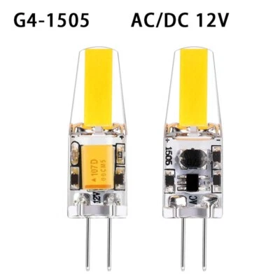 10X 20X Dimmbare G4 LED 1505 COB Glühbirnen Kapsel ACDC 12V 6W Kaltes Warmweiß - Bild 1 von 4