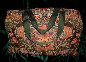 Vintage Showline Inc Tapestry Soft Overnight Weekend Bag Luggage - USA Made - Picture 1 of 12