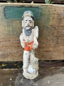 1800 Ancient Old Stone Hand Carved Painted Hindu God Shiva Sculpture - Picture 1 of 9