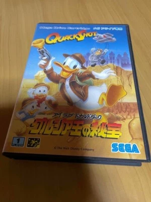 USED Mega Drive MD Quack Shot Starring Donald Duck CIB Japanese SEGA - Image 1 of 4