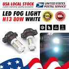 5202 H16 Led Fog Light Bulb For  Silverado 1500 2007-2015 White 6000K 80W