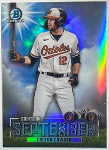 Colton Cowser Chrome Sights on September 2023 Bowman #SOS-3 Baltimore Orioles - Picture 1 of 2