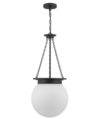 Colgante de 3 luces SAVOY HOUSE 7-3901-3-69 Manor en negro mate con vidrio opalino blanco Foto 1 de 2