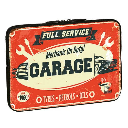 Design Schutzhülle 17,3 Zoll (43,9cm) Notebook Laptop Tasche - garage - Bild 1 von 1