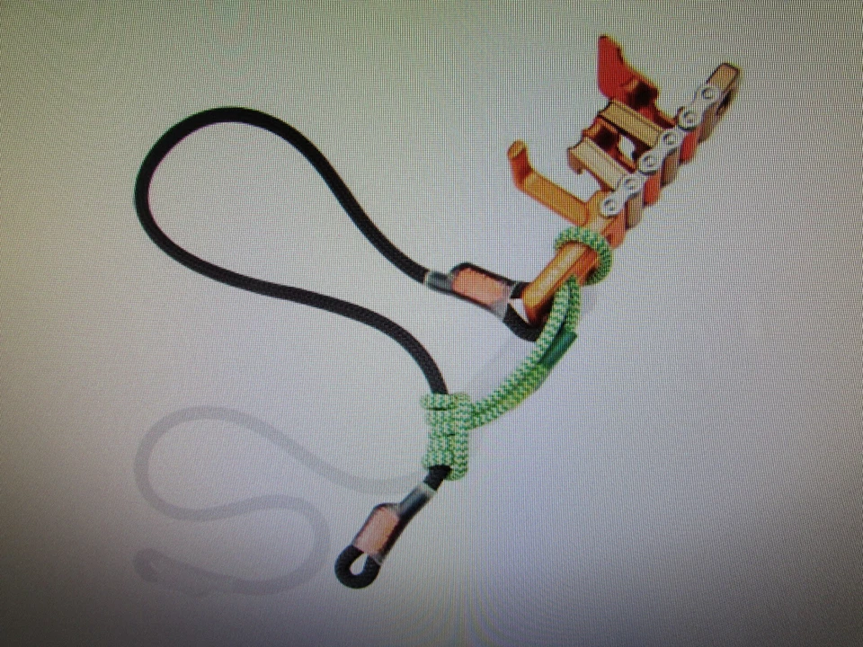 NOTCH ROPE LOGIC'S MADE UNICENDER W/ 30IN TETHER AND PRUSIK ARBORIST CLIMBING RIGGING