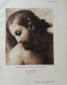 Ritaglio Illustrazione Carlo Maratta Gesù Morto XVII - XVIII sec. - Picture 1 of 1