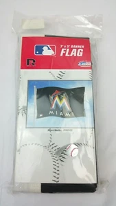 Nuevo Rico Industries MLB Bandera Bandera 3 pies por 5 pies Miami Marlins Derek Jeter  - Imagen 1 de 4