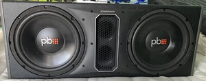 PoweBass PS-WB122 Dual 12" Vented Loaded EnclosureWith A ASA3- 400.2 Amplifier - Picture 1 of 5