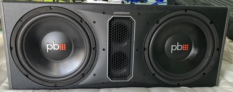 Carcasa cargada ventilada doble PoweBass PS-WB122 12" con amplificador ASA3-400,2 Foto 1 de 4