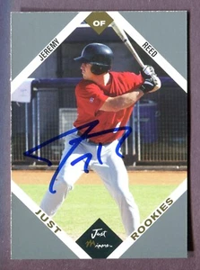 2003-04 Just Rookies Silver #56 autografiado Jeremy Reed Firmado Birmingham Barons - Imagen 1 de 1