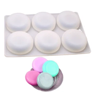 Grundlegende einfache runde Ecke Seife Lotion Bar Formherstellung Silikon Zubehör Durchmesser "3" - Bild 1 von 4