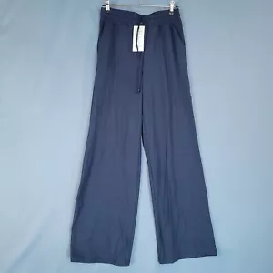 Sarin Mathews Womens Wide Leg Pull On Pants Elastic Waist Drawstring Blue Size L - Picture 1 of 11