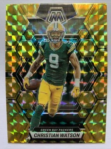 Christian Watson Mosaic Reactive Yellow Prizm - 2023 Panini Mosaic Football #86 - Picture 1 of 2