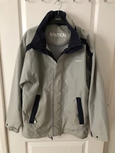 Men’s Grey GTI Gentini Nautical Jacket Size S Hood Outdoor Coat Waterproof - Picture 1 of 12