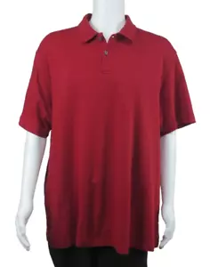 Tasso Elba Short Sleeve Cranberry Red Polo Shirt Mens XL - Picture 1 of 5