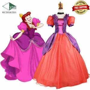 Cinderella Dress Cartoon Cinderellar Evil Sisters Anastasia Cosplay Costume{q'q} - Picture 1 of 6